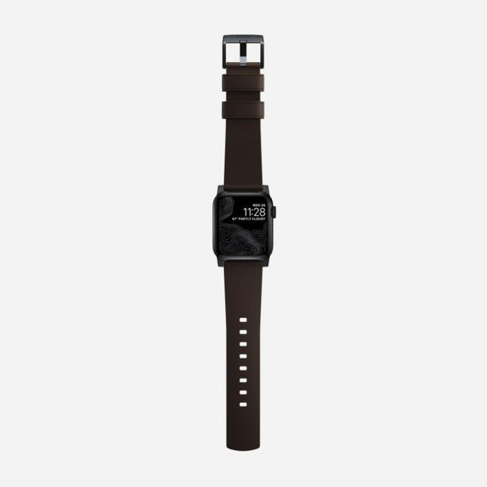 NOMAD Active Band Pro – Brown (Black Hardware) | Apple Watch (38–41mm) - Macfixit Australia