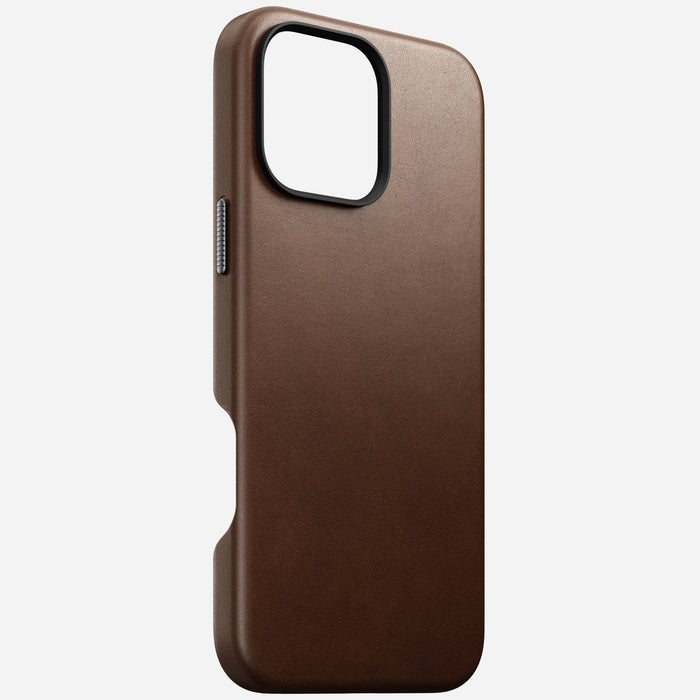 NOMAD Traditional Leather Case – iPhone 16 Pro Max – Brown