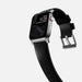 NOMAD Modern Band – Black Horween Leather (Silver Hardware) | Apple Watch (38/40/41mm) - Macfixit Australia