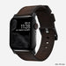 NOMAD Modern Band – Brown (Black Hardware) | Apple Watch (42–46mm / Ultra) - Macfixit Australia