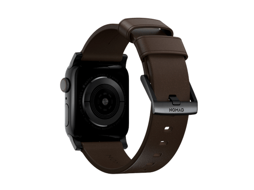 NOMAD Modern Band – Brown Horween Leather (Black Hardware) | Apple Watch (40–42mm) - Macfixit Australia