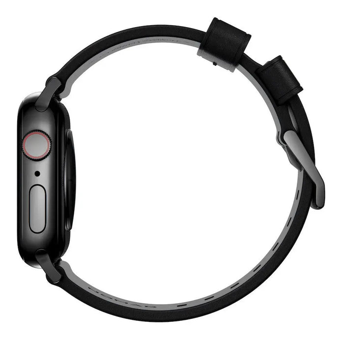 Nomad - Modern Band for Apple Watch 45/49mm - Black with Black Hardware - Macfixit Australia