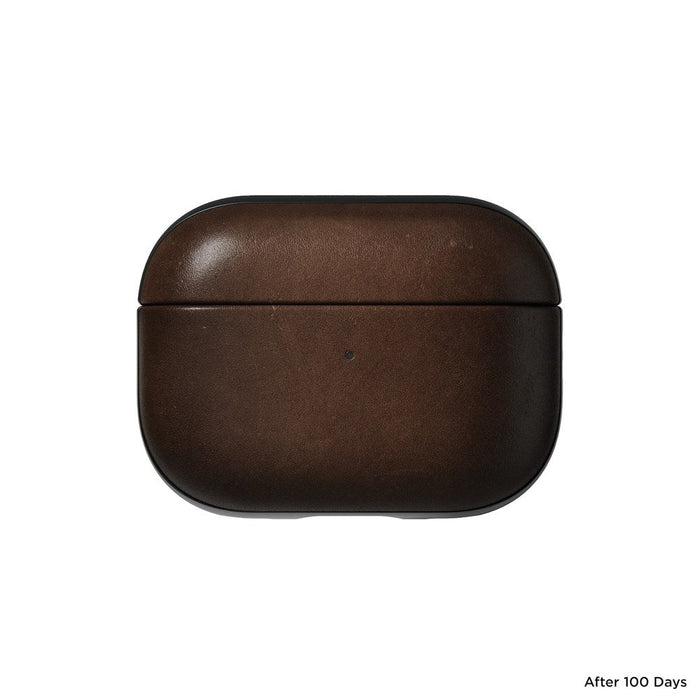 Nomad - Modern Leather Case - AirPods Pro 2 - Brown - Macfixit Australia