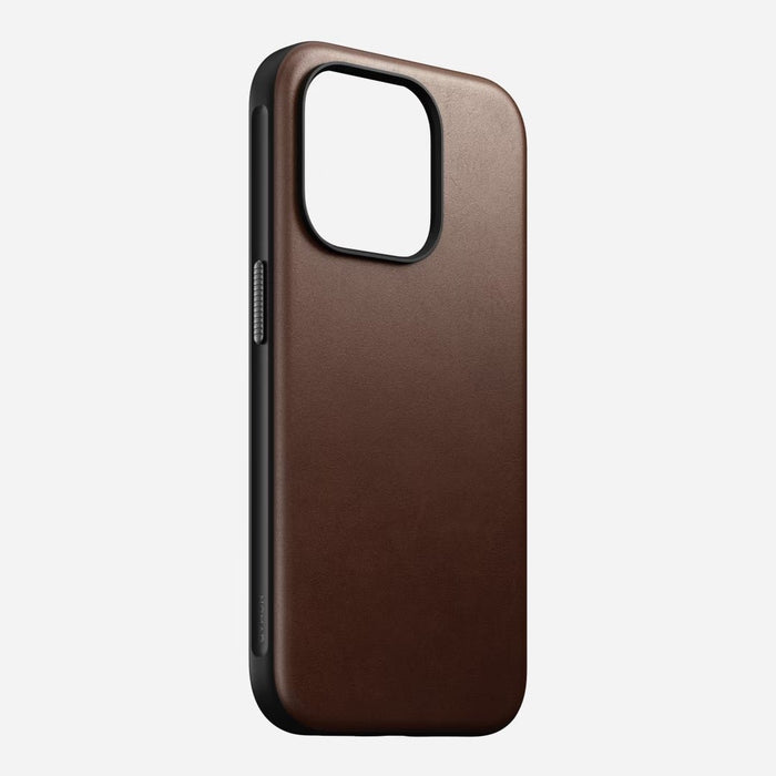 Nomad - Modern Leather Case - iPhone 15 Pro - Brown - Macfixit Australia