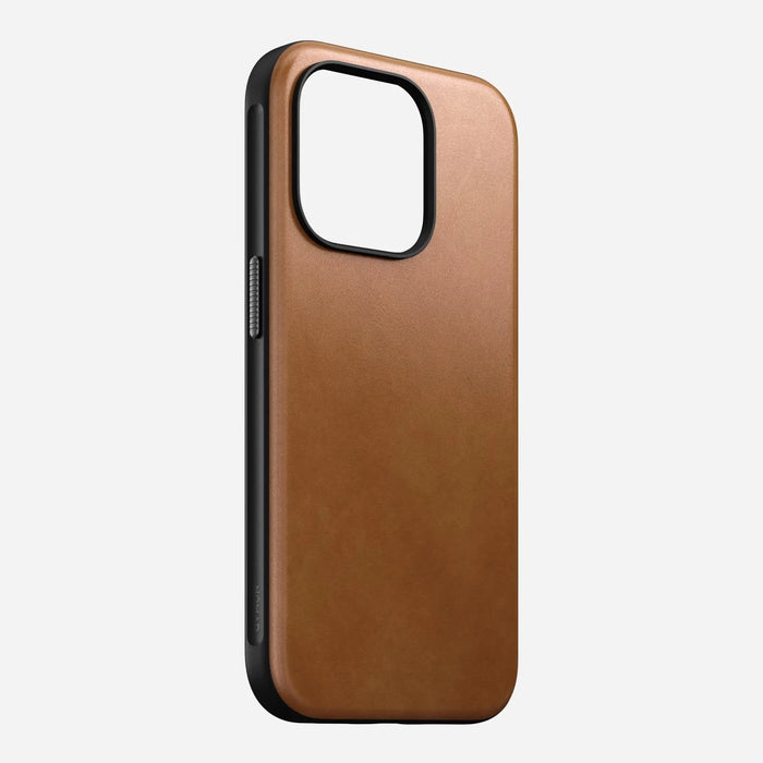 Nomad - Modern Leather Case - iPhone 15 Pro - English Tan - Macfixit Australia
