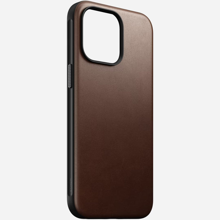 Nomad - Modern Leather Case - iPhone 15 Pro Max - Brown - Macfixit Australia