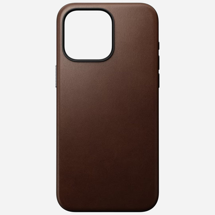 Nomad - Modern Leather Case - iPhone 15 Pro Max - Brown - Macfixit Australia