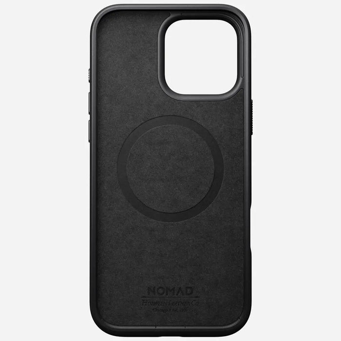 NOMAD Modern Leather Case – iPhone 16 Pro – Black (Horween Leather) - Macfixit Australia