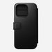 Nomad - Modern Leather Folio Case - iPhone 15 Pro - Black - Macfixit Australia