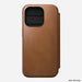 Nomad - Modern Leather Folio Case - iPhone 15 Pro - English Tan - Macfixit Australia