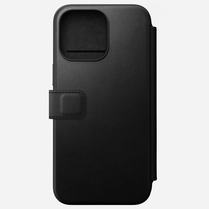 Nomad - Modern Leather Folio Case - iPhone 15 Pro Max - Black - Macfixit Australia
