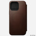 Nomad - Modern Leather Folio Case - iPhone 15 Pro Max - Brown - Macfixit Australia