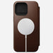 Nomad - Modern Leather Folio Case - iPhone 15 Pro Max - Brown - Macfixit Australia