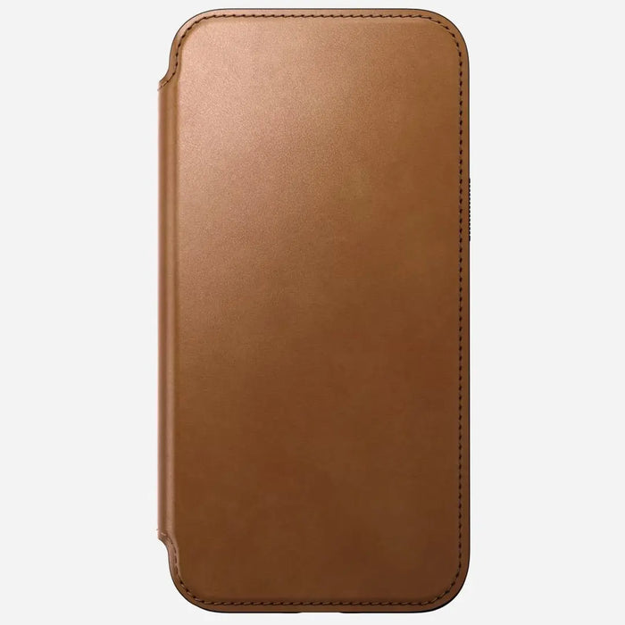 Nomad - Modern Leather Folio Case - iPhone 15 Pro Max - English Tan - Macfixit Australia