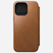 Nomad - Modern Leather Folio Case - iPhone 15 Pro Max - English Tan - Macfixit Australia