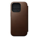 Nomad - Modern Leather Folio - iPhone 16 Pro - Brown - Macfixit Australia