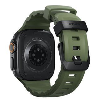 Nomad - Rocky Point Band for Apple Watch 46/49mm - Forest Green - Black Titanium Hardwar - Macfixit Australia
