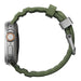Nomad - Rocky Point Band for Apple Watch 46/49mm - Forest Green - Natural Titanium Hardware - Macfixit Australia