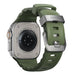 Nomad - Rocky Point Band for Apple Watch 46/49mm - Forest Green - Natural Titanium Hardware - Macfixit Australia