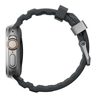 Nomad - Rocky Point Band for Apple Watch 46/49mm - Storm Grey - Natural Titanium Hardware - Macfixit Australia