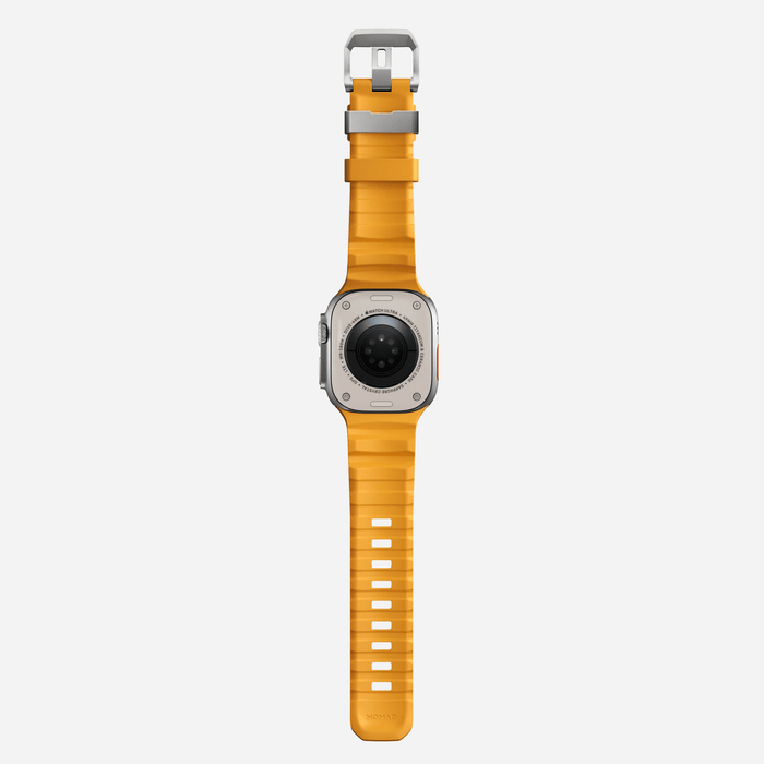 Nomad Rocky Point Band – Sol Yellow (Natural Hardware) | Apple Watch 42–46mm / Ultra - Macfixit Australia