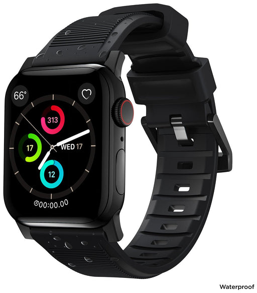 NOMAD Rugged Band – Black (Black Hardware) | Apple Watch (42/44/45/49mm) - Macfixit Australia
