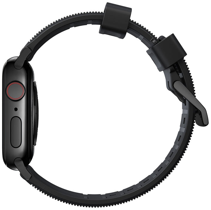NOMAD Rugged Band – Black (Black Hardware) | Apple Watch (42/44/45/49mm) - Macfixit Australia