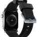 NOMAD Rugged Band – Black (Silver Hardware) | Apple Watch (42/44/45/49 mm) - Macfixit Australia
