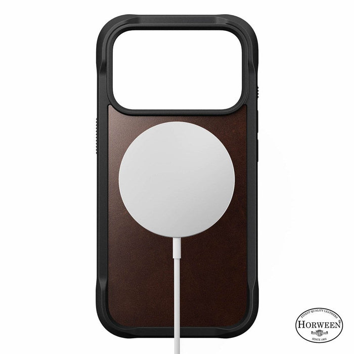 Nomad - Rugged Horween Leather Case - iPhone 17 Pro Max Max - Brown - Macfixit Australia