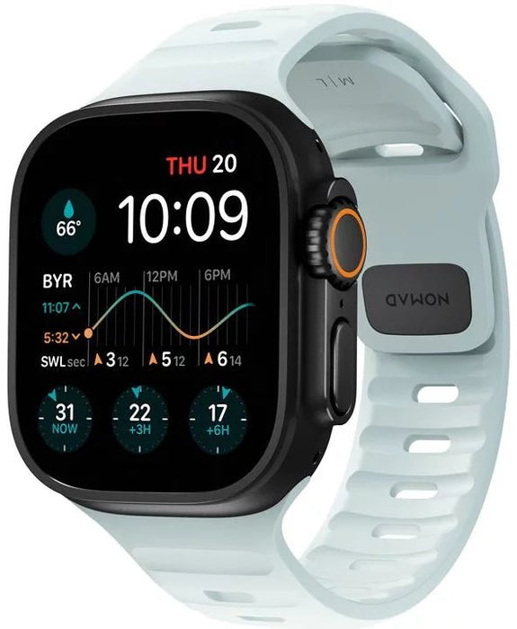 NOMAD Sport Band – Icy Blue Glow | Apple Watch (38–41mm) - Macfixit Australia