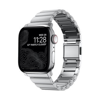 Nomad - Stainless Steel Band for Apple Watch 40/41mm - Silver - Macfixit Australia