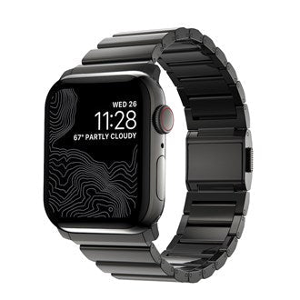 Nomad - Stainless Steel Band for Apple Watch 44/45/49mm - Graphite - Macfixit Australia