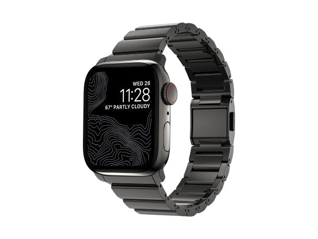 NOMAD Steel Band – Apple Watch (40–42mm) – Graphite - Macfixit Australia