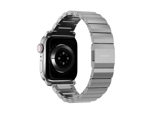 NOMAD Titanium Band – Silver Hardware | Apple Watch (38–41mm) - Macfixit Australia