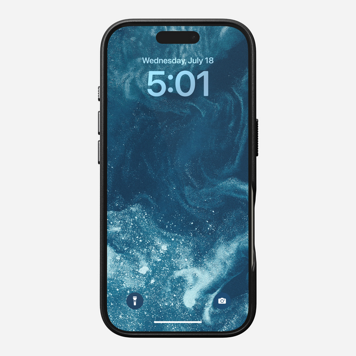 NOMAD Traditional Leather Case – iPhone 16 Pro – Black (Horween Leather)