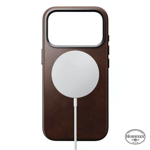Nomad - Traditional Horween Leather Case - iPhone 17 Pro - Brown - Macfixit Australia