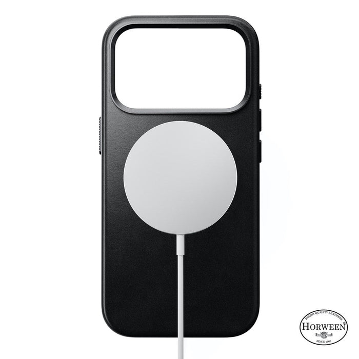 Nomad - Traditional Horween Leather Case - iPhone 17 Pro Max - Black - Macfixit Australia