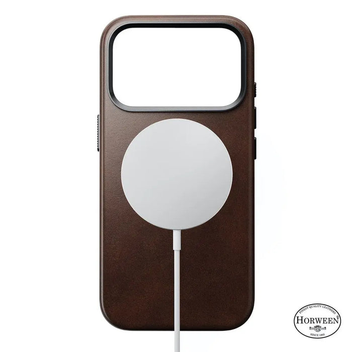 Nomad - Traditional Horween Leather Case - iPhone 17 Pro Max - Brown - Macfixit Australia