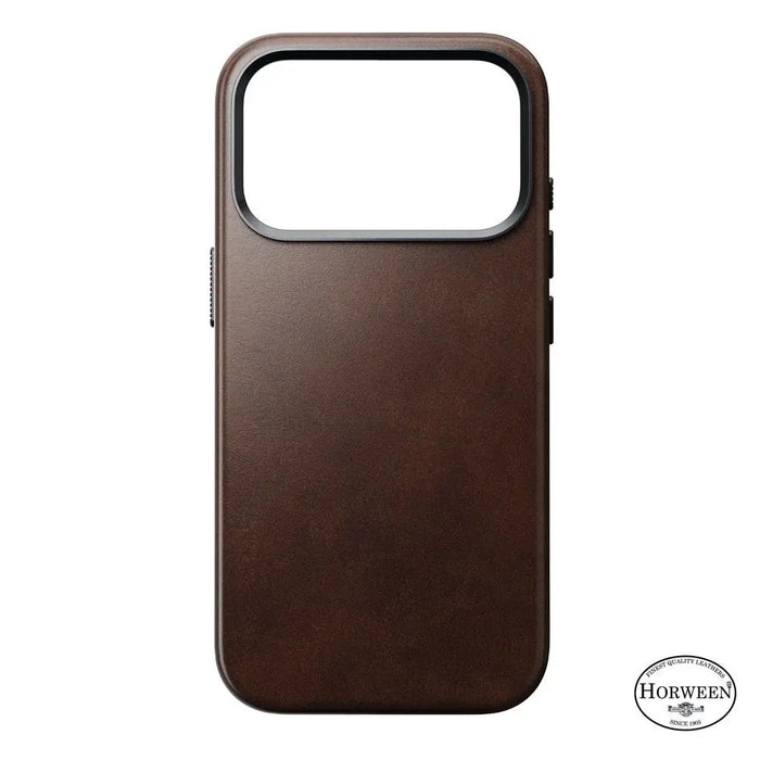 Nomad - Traditional Horween Leather Case - iPhone 17 Pro Max - Brown - Macfixit Australia