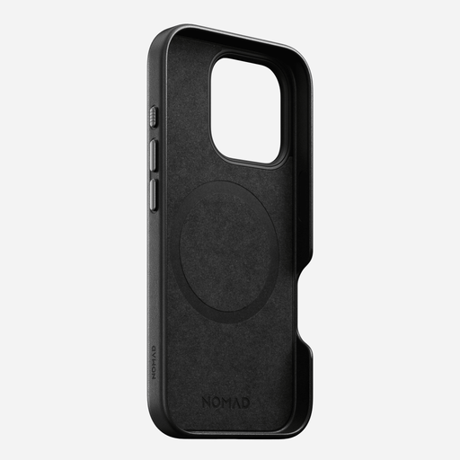 NOMAD Traditional Leather Case – iPhone 16 Pro – Black (Horween Leather) - Macfixit Australia