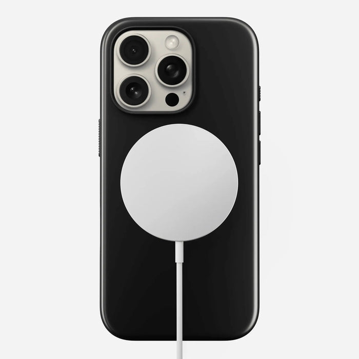 NOMAD Traditional Leather Case – iPhone 16 Pro – Black (Horween Leather) - Macfixit Australia