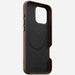 NOMAD Traditional Leather Case – iPhone 16 Pro – Brown - Macfixit Australia