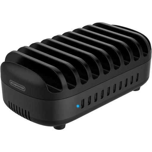 Ntonpower USB Charging Dock 10 Ports Charging Station - Black - Macfixit Australia
