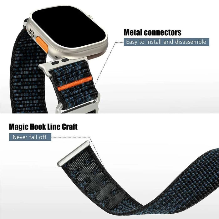 Nylon Sport Loop Band for Apple Watch - Cream - Macfixit Australia