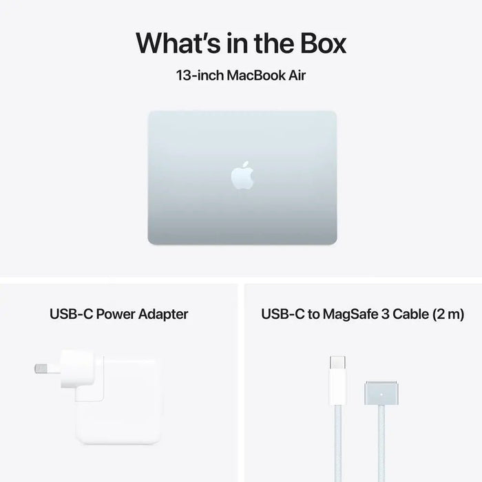 Open Box - MacBook Air (13-inch, M4, 2025) - 10C CPU, 10C GPU, 16GB RAM, 512GB SSD - Sky Blue | Apple Limited Warranty - Macfixit Australia