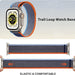 Trail Loop Nylon Band for Apple Watch - Orange Blue Macfixit Australia