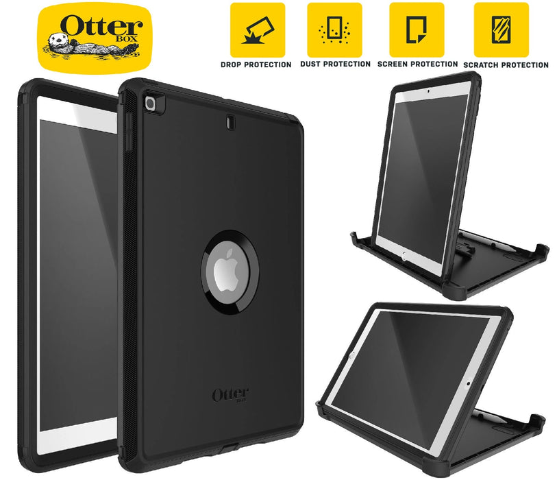 OtterBox Defender Apple iPad (10.2") (9th/8th/7th Gen) Case Black, DROP+ 2X Military Standard,Built - in Screen Protection - Macfixit Australia