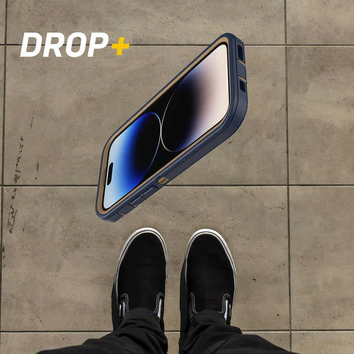 OtterBox Defender Apple iPhone 14 Pro Case Blue Suede Shoes - Macfixit Australia