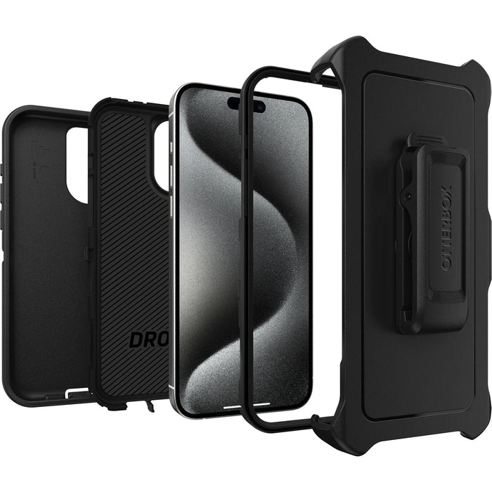 OtterBox Defender Apple iPhone 15 Pro Max (6.7") Case Black - Macfixit Australia
