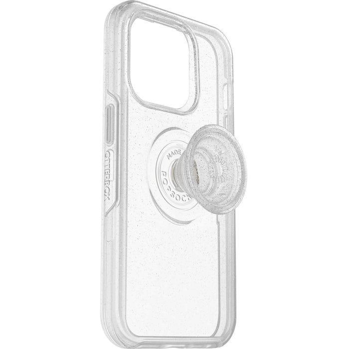 OtterBox Otter + Pop Symmetry Clear Apple iPhone 14 Pro Case Stardust Pop (Clear Glitter) - Macfixit Australia